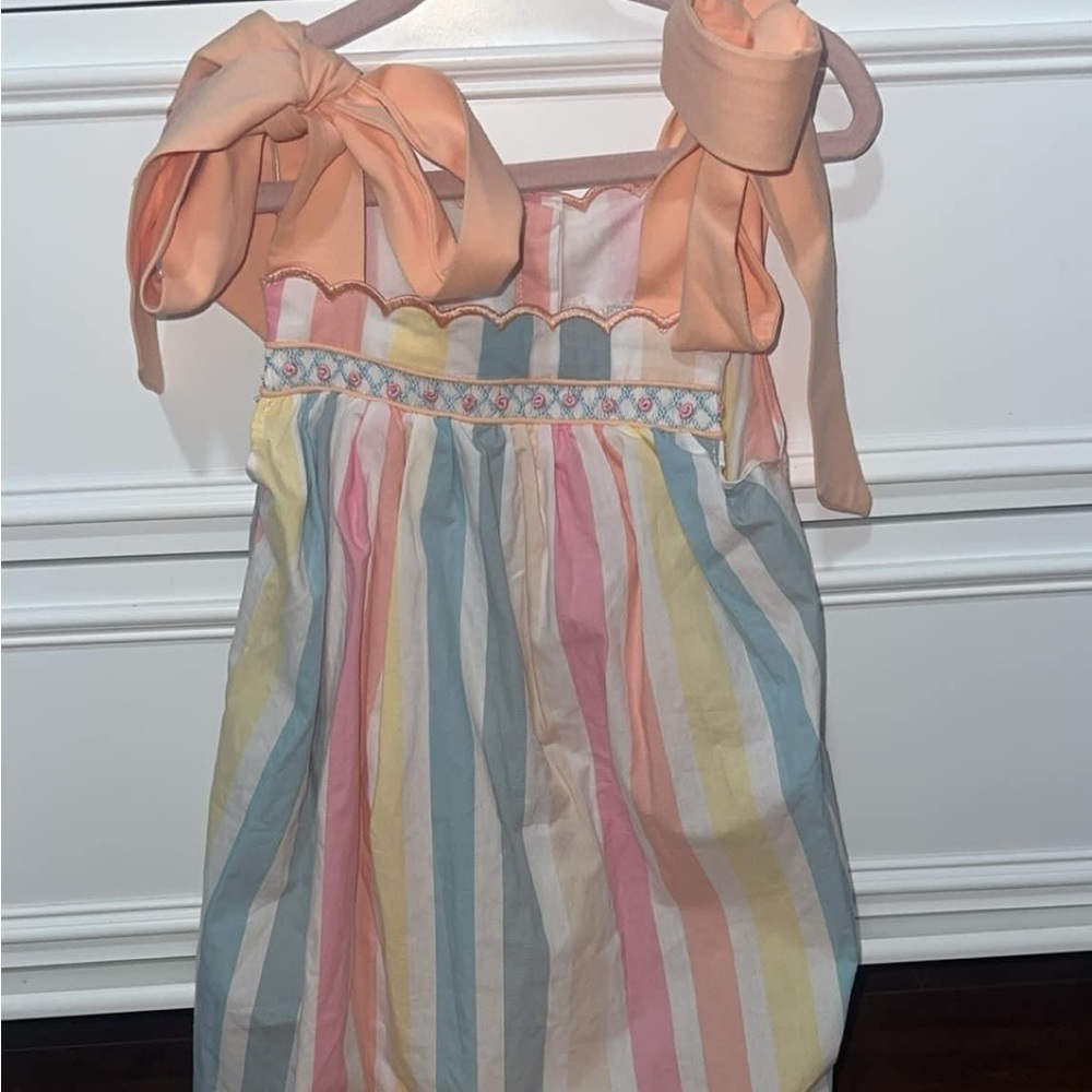 Smocked By Laya & Linc Dress with Bloomers 4t NWT